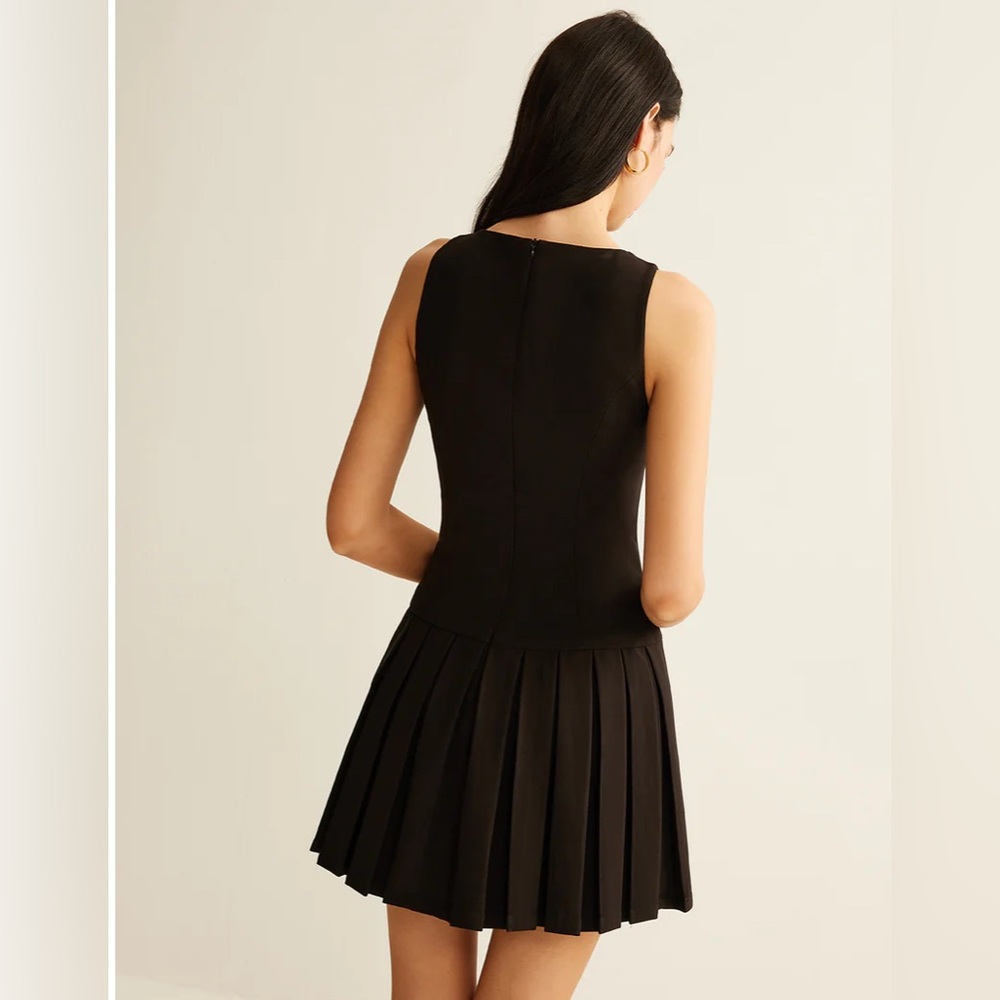 Commense metal button pleated tank dress - Picture 2 of 10